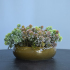 Arranjo Folhagem Artificial No Vaso Verde Baixo | Formosinha